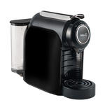 Lado izquierdo de la cafetera Qool evolution Negra